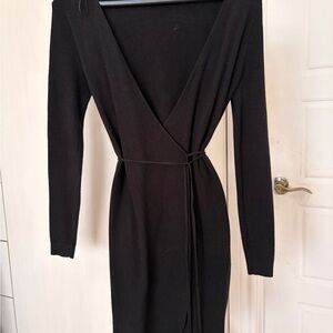 Chic Black Long Sleeve Dress